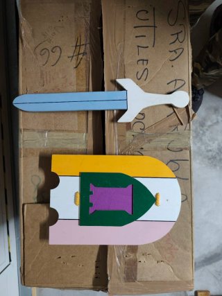 Set de Espada y Escudo de Madera