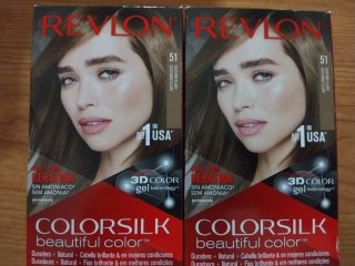 2 Tintes Revlon ColorSilk 51 Castaño Claro