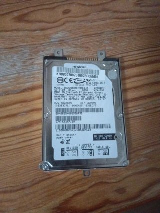 Disco Duro Hitachi 80GB IDE 2.5