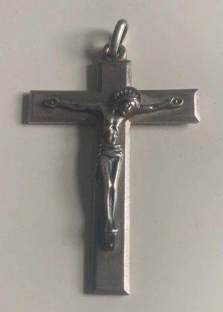 Cruz de plata ley crucifijo