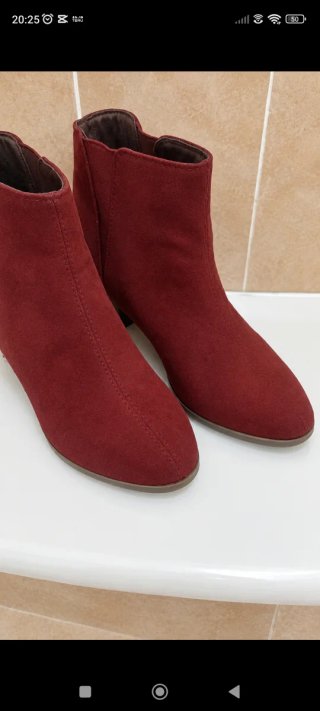 Botas de Tacón burdeos Talla 37