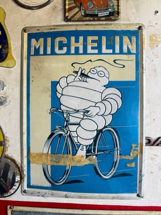 Chapa Michelin Bibendum Bicicleta