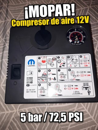 Compresor Aire MOPAR 12V 5 bar / 72.5 PSI