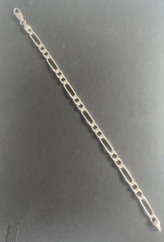 Pulsera Plata Ley Figaro