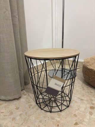 Mesa Auxiliar Decorlife Metal y Madera