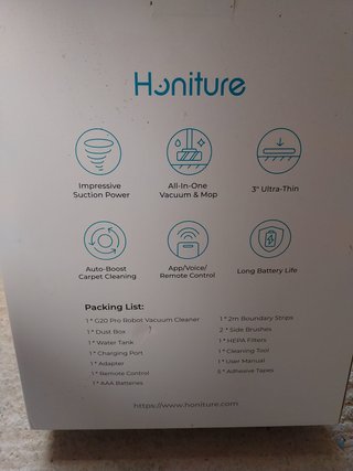 Robot Aspirador y Fregasuelos Honiture G20 Pro