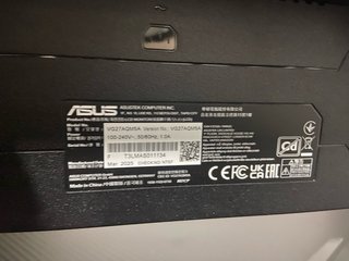 Monitor ASUS Gaming 27 QHD 300Hz