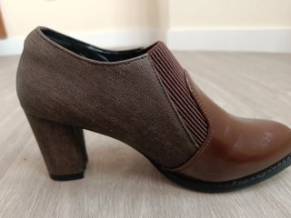 Botines marrones con tacón