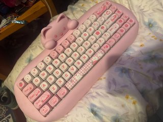 Teclado Mecánico Yunzii C68 Rosa Gato