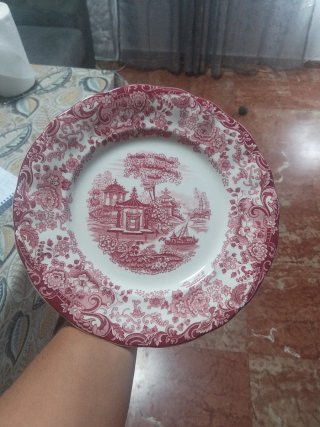 Negociable. Platos de Loza Fina,con diseño floral.