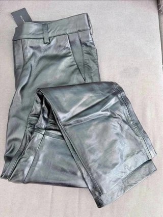 Pantalones de piel Massimo Dutti