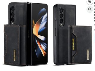 Cover Samsung Galaxy Z Fold 4 con porta carte in pelle