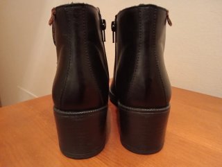 Botines piel 24 horas negros