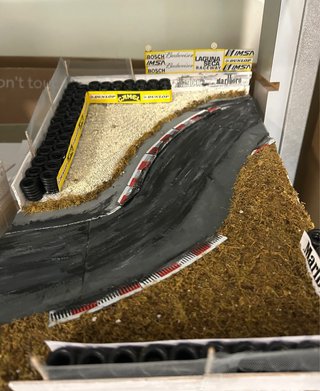 1/43 diorama laguna seca curva del cavatappi