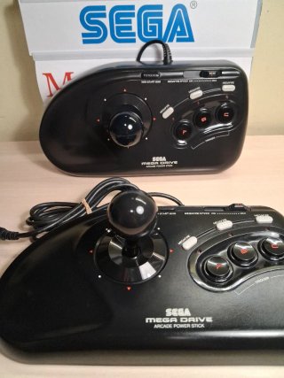 2 Mandos SEGA Mega Drive Arcade Power Stick