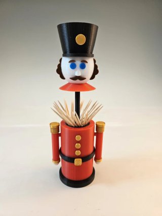Palillero Navideño Soldado Cascanueces