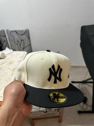 Gorra New Era 59FIFTY Yankees Blanco/Negro