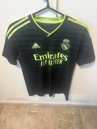 Camiseta Real Madrid Negra Adidas Talla S