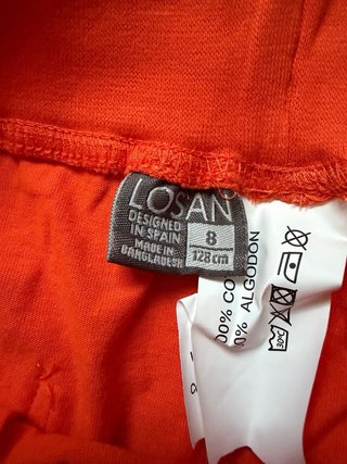 Pantalón Corto Naranja Losan