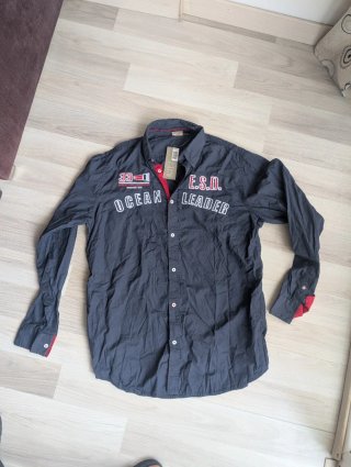 Camisa Ocean Leader gris y roja