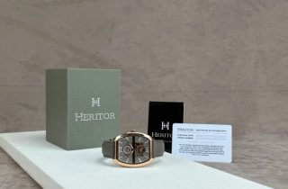 Reloj Heritor Oro y Gris