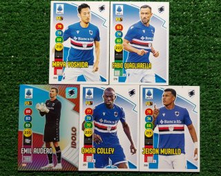 5 Carte Adrenalyn XL Panini 2021/22 Sampdoria