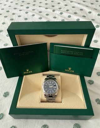 Rolex Datejust 41 esfera azul