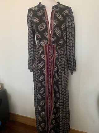 Vestido largo estampado
