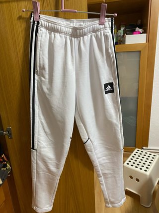 Pantalón de chándal adidas blanco