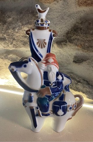 Figura Sargadelos el Duque de Aquitania a caballo