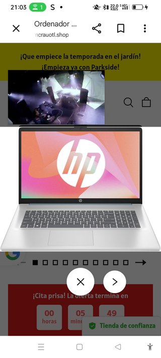 Portatile HP 17 pollici, i3, 8GB RAM, 512GB SSD