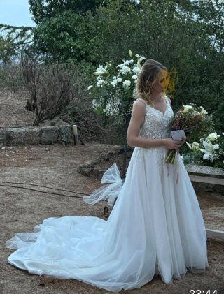 Vestido de Novia Blanco roto
