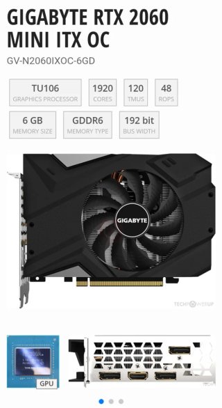 Tarjeta Gráfica Gigabyte RTX 2060