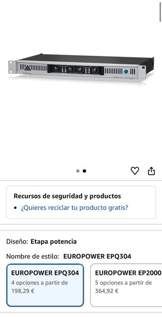 Amplificadores Behringer Europower