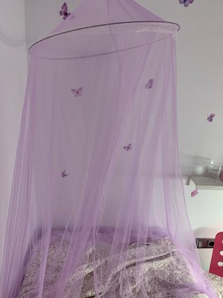 Dosel de cama lila