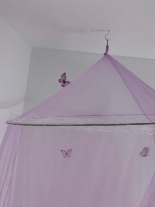 Dosel de cama lila