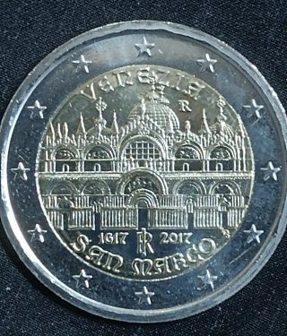 Moneda 2 Euros Italia 2017 San Marco