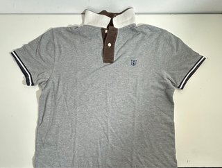 Polo Massimo Dutti Gris con Logo H