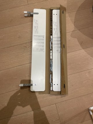 2 Barreras Cama Infantil IKEA Blancas 96cm Una nue