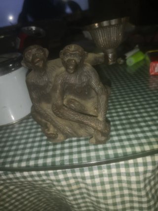 Figura Antigua de Dos Monos
