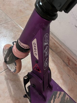 Patinete Oxelo Morado con Suspensión