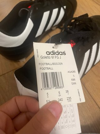 Botas de fútbol Adidas Talla 38