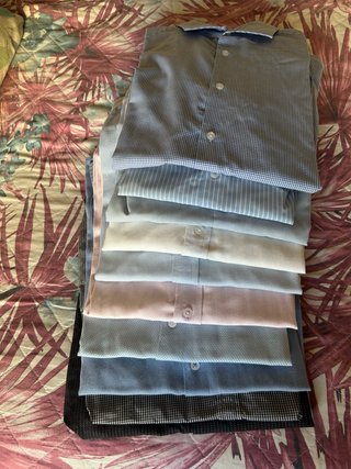 Lote 10 Camisas Hombre Talla S | Casual y Oficina