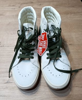 Zapatillas Vans Sk8-Hi Blancas y Verdes