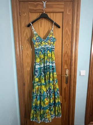 Vestido largo estampado floral,de miujer