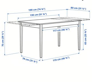 Mesa de Comedor Extensible Wengué