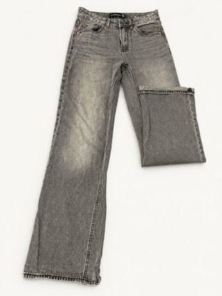 Pantalón vaquero gris Stradivarius mujer
