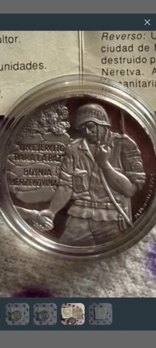 Moneda Conmemorativa Ejército para la Paz
