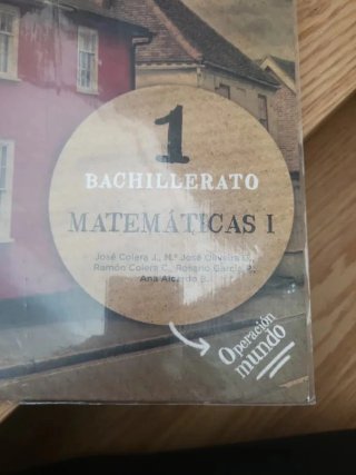 Libro Matemáticas 1° Bachilletato ANAYA OPER.MUNDO