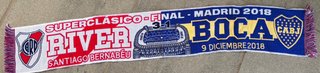 Bufanda Boca Juniors River Plate Final Madrid 2018